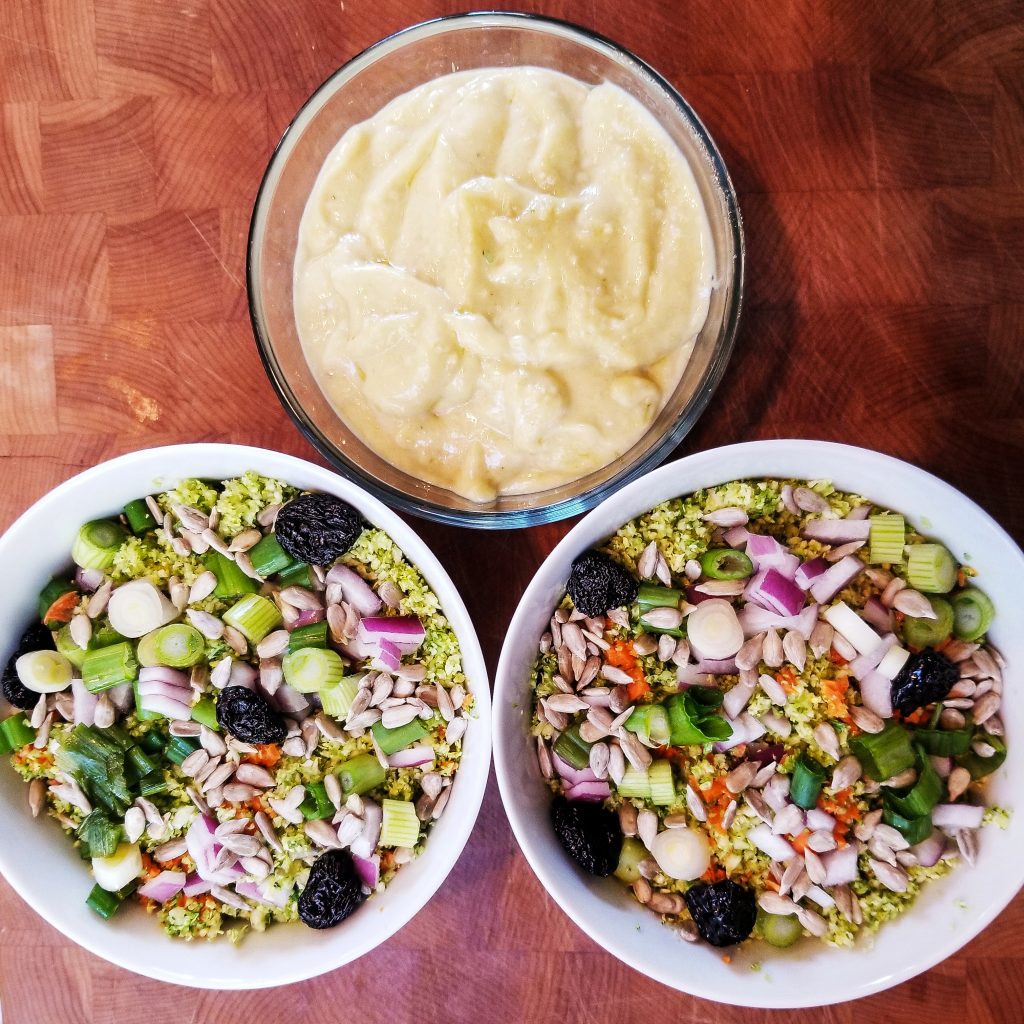 Veggie Slaw with Creamy Cashew Dressing - The Whole Food Nut