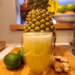 Pineapple lime ginger drink