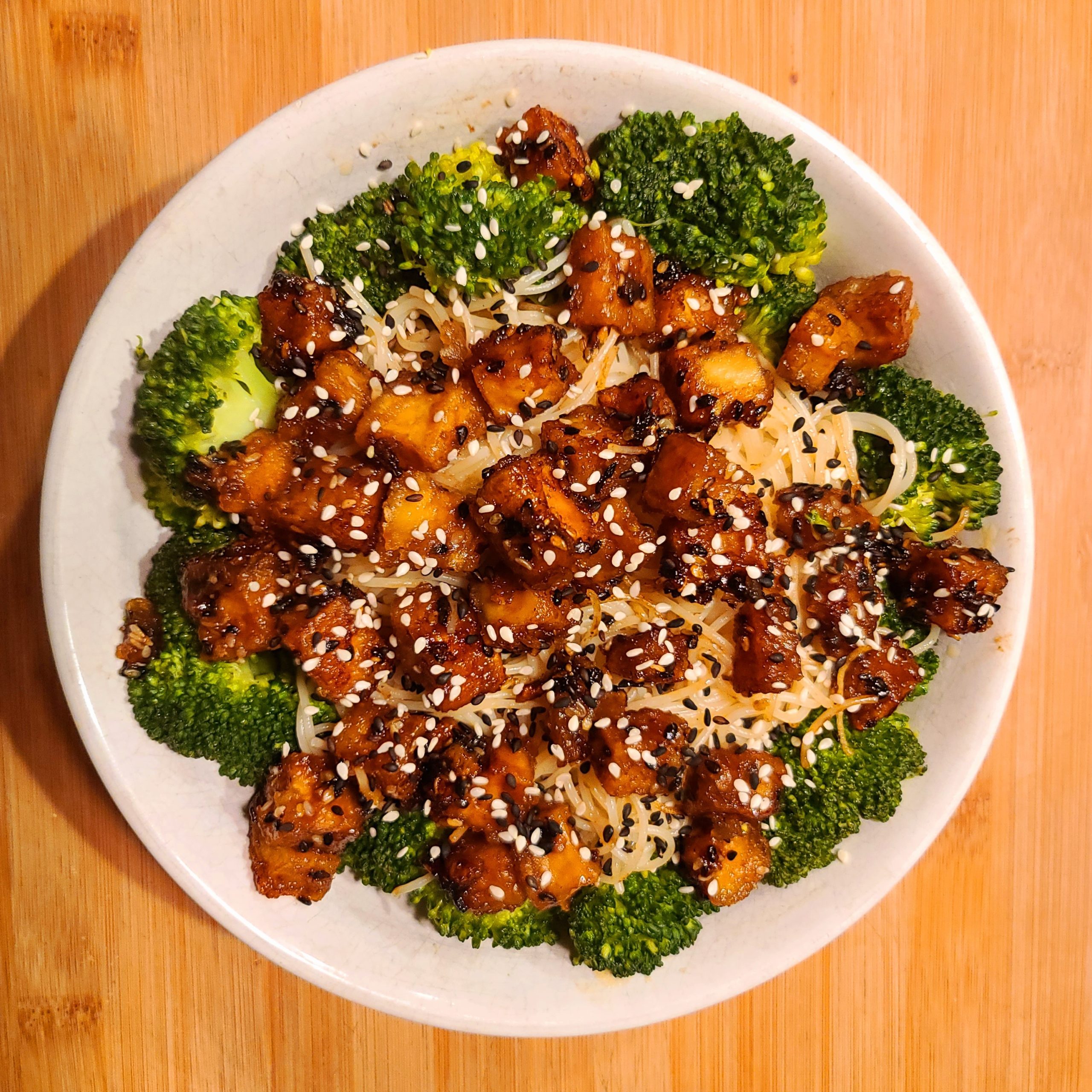 Pan-Fried Sesame Tofu With Broccoli